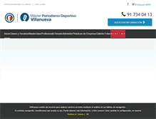 Tablet Screenshot of masterperiodismodeportivovillanueva.com